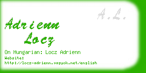 adrienn locz business card